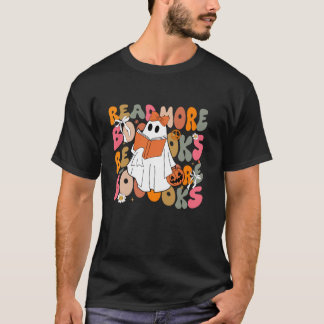 Cute Books Ghost leest meer boeken grappige leraar T-shirt