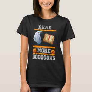 Cute Books Ghost leest meer boeken grappige leraar T-shirt