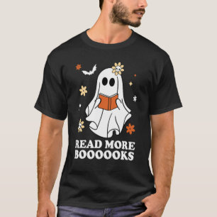 Cute Books Ghost leest meer boeken grappige leraar T-shirt