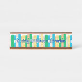 Cute Books Librarian Bureau Naambordje (Voorkant)