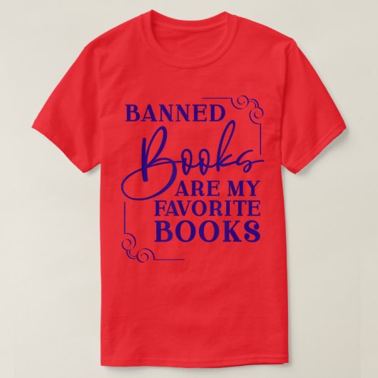 Cute Books Reading I Read Banned Books Banned Book T-shirt (Design voorkant)