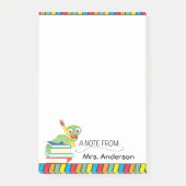 Cute Bookworm, een notitie van leraar, gepersonali Post-it® Notes (Voorkant)
