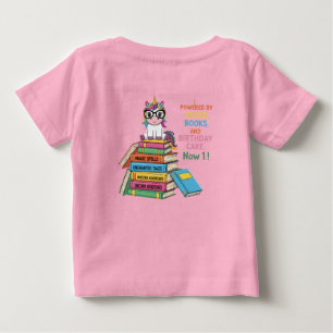 Cute Bookworm Unicorn 1e Verjaardag Magische Lez