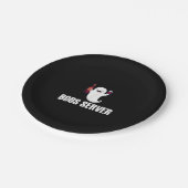 Cute Boos Server Bartender Waitress Halloween Papieren Bordje (Gekanteld)