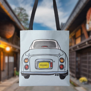 Cute Bord Aqua Figaro Auto Naam Tote Bag