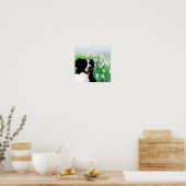 Cute, Border Collie Daisies Wall Art Poster (Keuken)