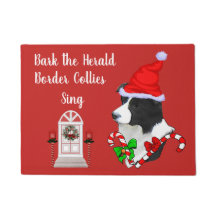 Cute Border Collie Kerstmis