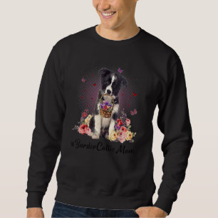 Cute Border Collie Ma Flower Happy Moederdag L Trui