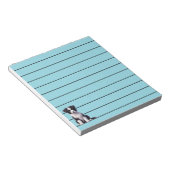 Cute Border Collie Puppy Notitieblok (Schuin)