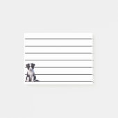 Cute Border Collie Puppy Post-it® Notes (Voorkant)
