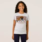 Cute Border Collie Puppy T-shirt (Voorkant volledig)