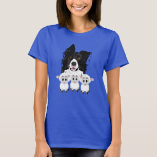 Cute Border Collie & Sheep T-shirt