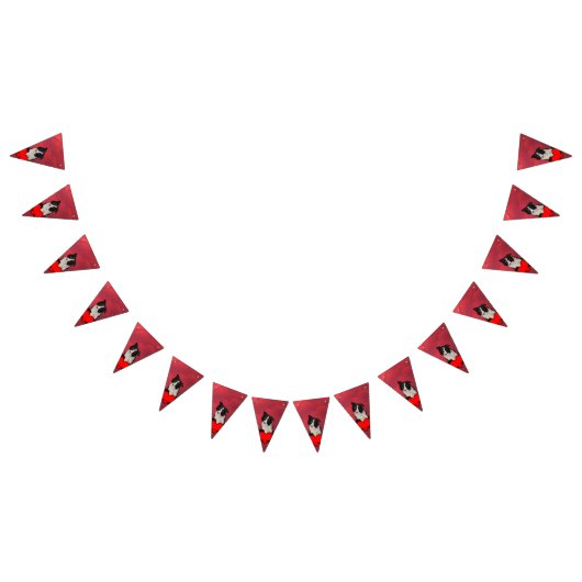 Cute border collie vlaggetjes (Alle)