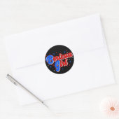 Cute Boricua Girl Puerto Rico Glitter Sticker (Envelop)