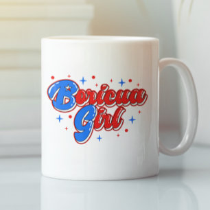 Cute Boricua Girl Puerto Rico-rugzak Koffiemok