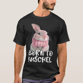 Cute Born to Cudly Rabbit Winter Rabbit Mum T-shirt