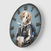 Cute Borzoi Puppy Grote Klok (Hoek)