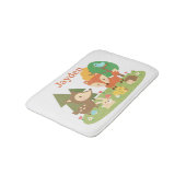 Cute bos bosdier kinderkamer decor badmat (Gekanteld)