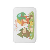 Cute bos bosdier kinderkamer decor badmat (Voorkant Verticaal)