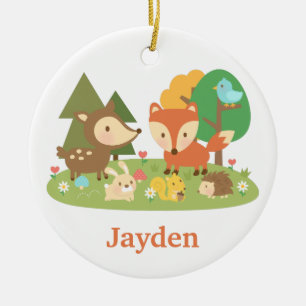 Cute bos bosdier kinderkamer decor keramisch ornament