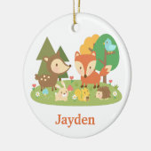 Cute bos bosdier kinderkamer decor keramisch ornament (Links)