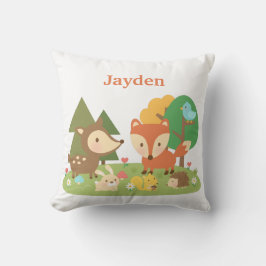 Cute bos bosdier kinderkamer decor kussen