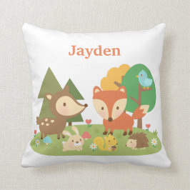 Cute bos bosdier kinderkamer decor kussen