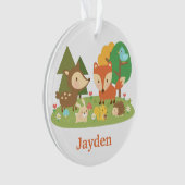 Cute bos bosdier kinderkamer decor ornament (voorkant)