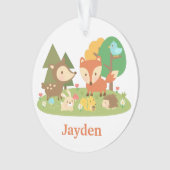 Cute bos bosdier kinderkamer decor ornament (voorkant)