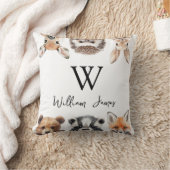 Cute bos bosdier vrienden baby nursery kussen (Deken)