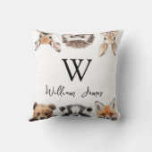 Cute bos bosdier vrienden babykamer kussen (Achterkant)