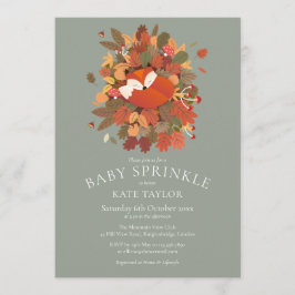 Cute Bos Vos Baby Borrel Kaart