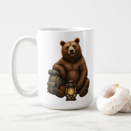 Cute bosbeer cartoon T-shirt Koffiemok