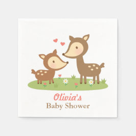 Cute bosdier herten baby shower feest artikelen servet