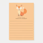 Cute Bosdier van Fox Kid Post-it® Notes (Voorkant)