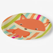 Cute bosdier vos feestbord papieren bordje (Gekanteld)