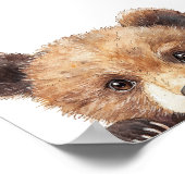 Cute bosdieren babykamer poster (Hoek)