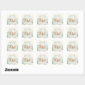 Cute Bosdieren Bos Dieren Ex Libris Sticker (Vel)