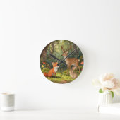 Cute Bosdieren Bos Scene Ronde Klok (Huis)