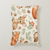 Cute bosdieren en bessen patroon accent kussen (Voorkant(Verticaal))