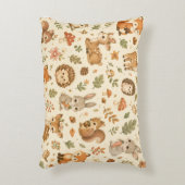 Cute Bosdieren Waterverf Patroon Accent Kussen (Voorkant(Verticaal))