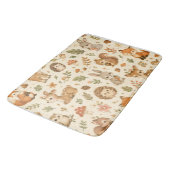 Cute Bosdieren Waterverf Patroon Badmat (Gekanteld)