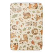 Cute Bosdieren Waterverf Patroon Badmat (Voorkant Verticaal)