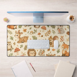 Cute Bosdieren Waterverf Patroon Bureaumat