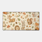 Cute Bosdieren Waterverf Patroon  Bureaumat (Voorkant)