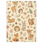 Cute Bosdieren Waterverf Patroon Klembord (Achterkant)