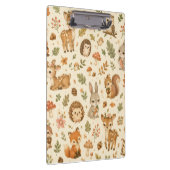 Cute Bosdieren Waterverf Patroon Klembord (Rechts)