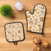 Cute Bosdieren Waterverf Patroon