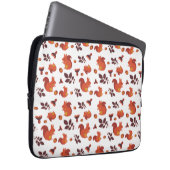 Cute Bosgronds Eekhoorn Herfst Patroon Laptop Sleeve (Voorkant Rechts)