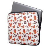 Cute Bosgronds Eekhoorn Herfst Patroon Laptop Sleeve (Voorkant Links)